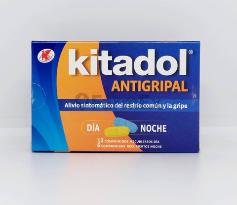 Kitadol Antigripal día y noche x 18 comprimidos
