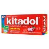 Kitadol Infantil 160 mg x 16 comprimidos masticables
