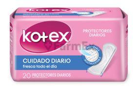 Kotex "Cuidado diario" x 20 protectores kimberly 