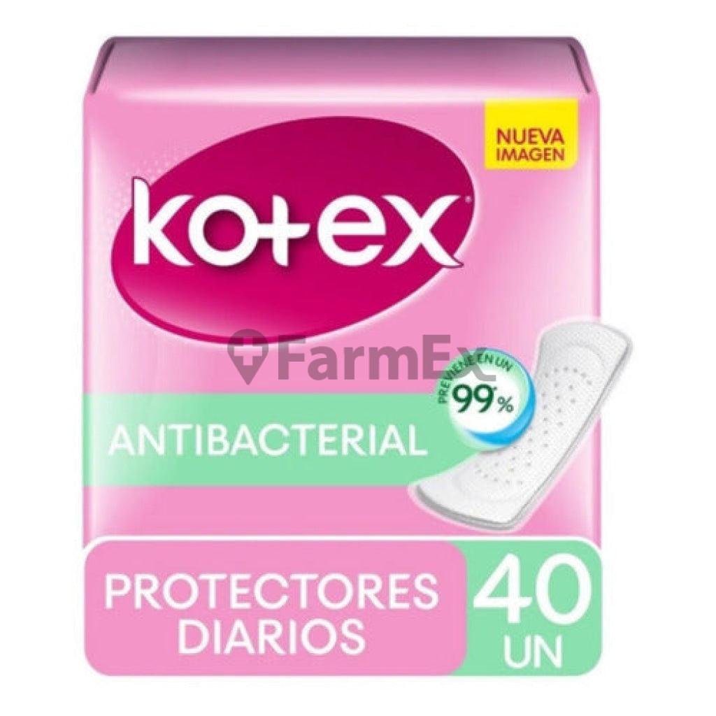 Kotex Protector Diario Antibacterial x 40 unidades kotex 