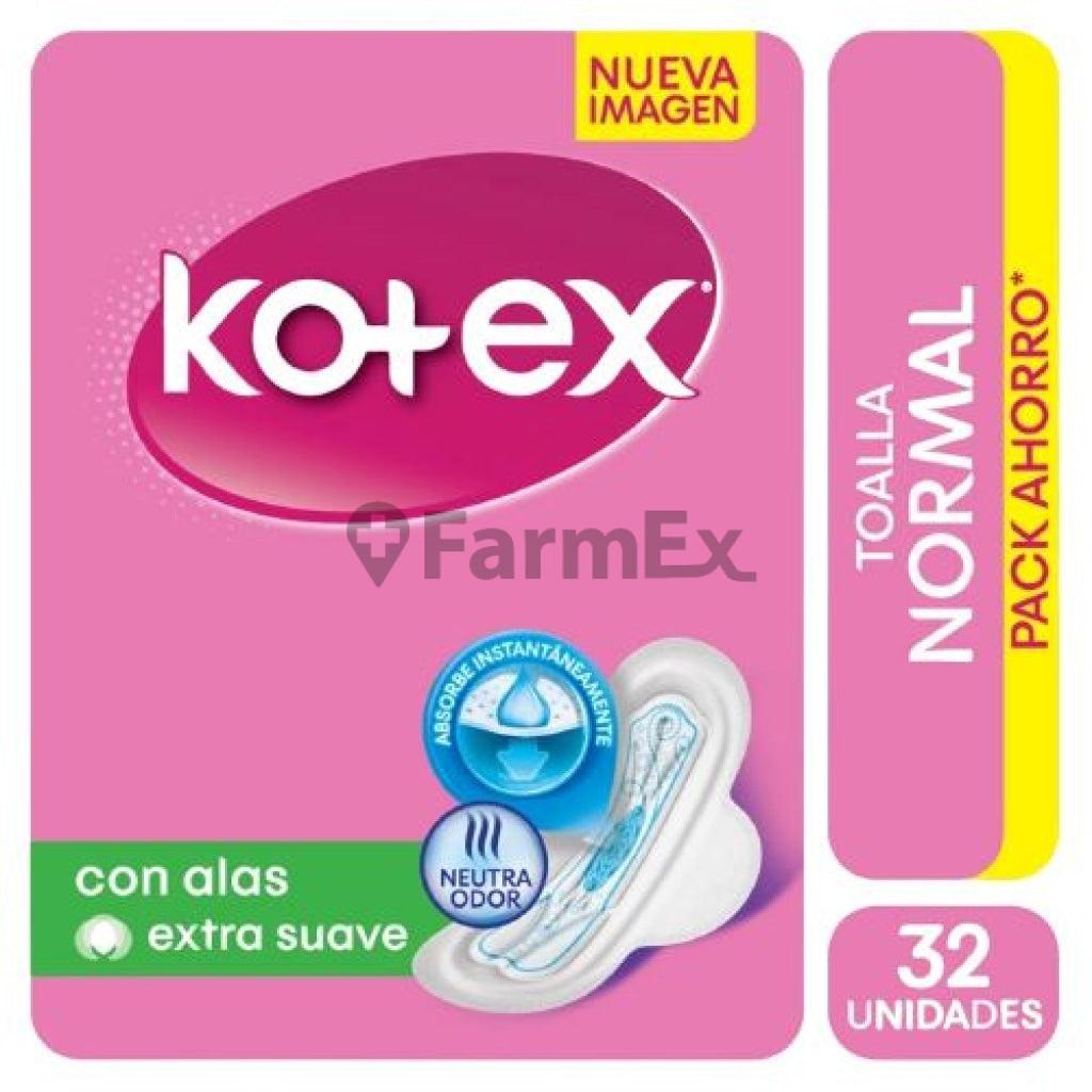 Kotex Toalla Normal Con Alas x 32 unidades