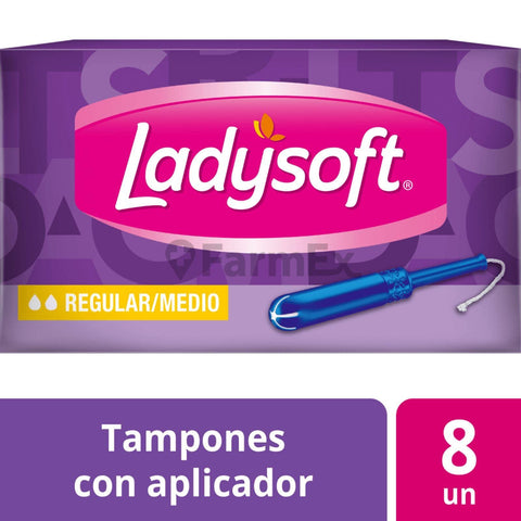 Ladysoft Tampones con aplicador "Regular / Medio" x 8 tampones