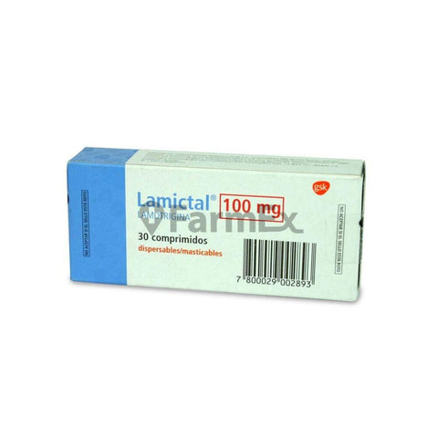 Lamictal 100 mg x 30 comprimidos dispersables