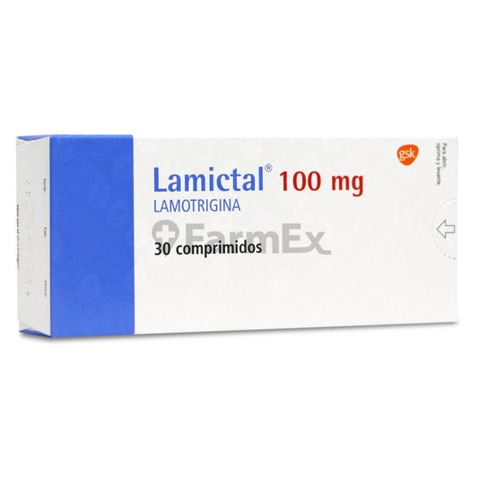 Lamictal 100 mg x 30 Comprimidos Gsk 
