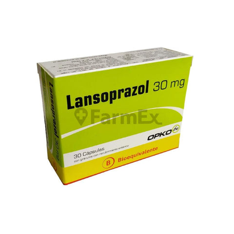 Lansoprazol 30 mg x 30 cápsulas