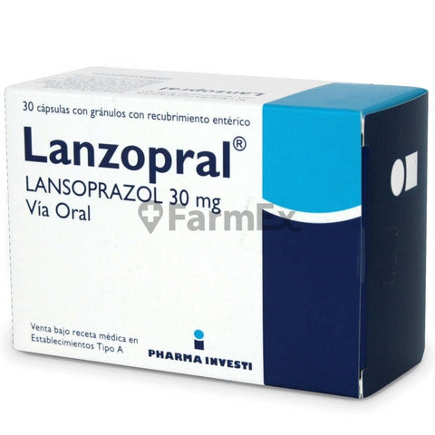Lanzopral 30 mg x 30 cápsulas