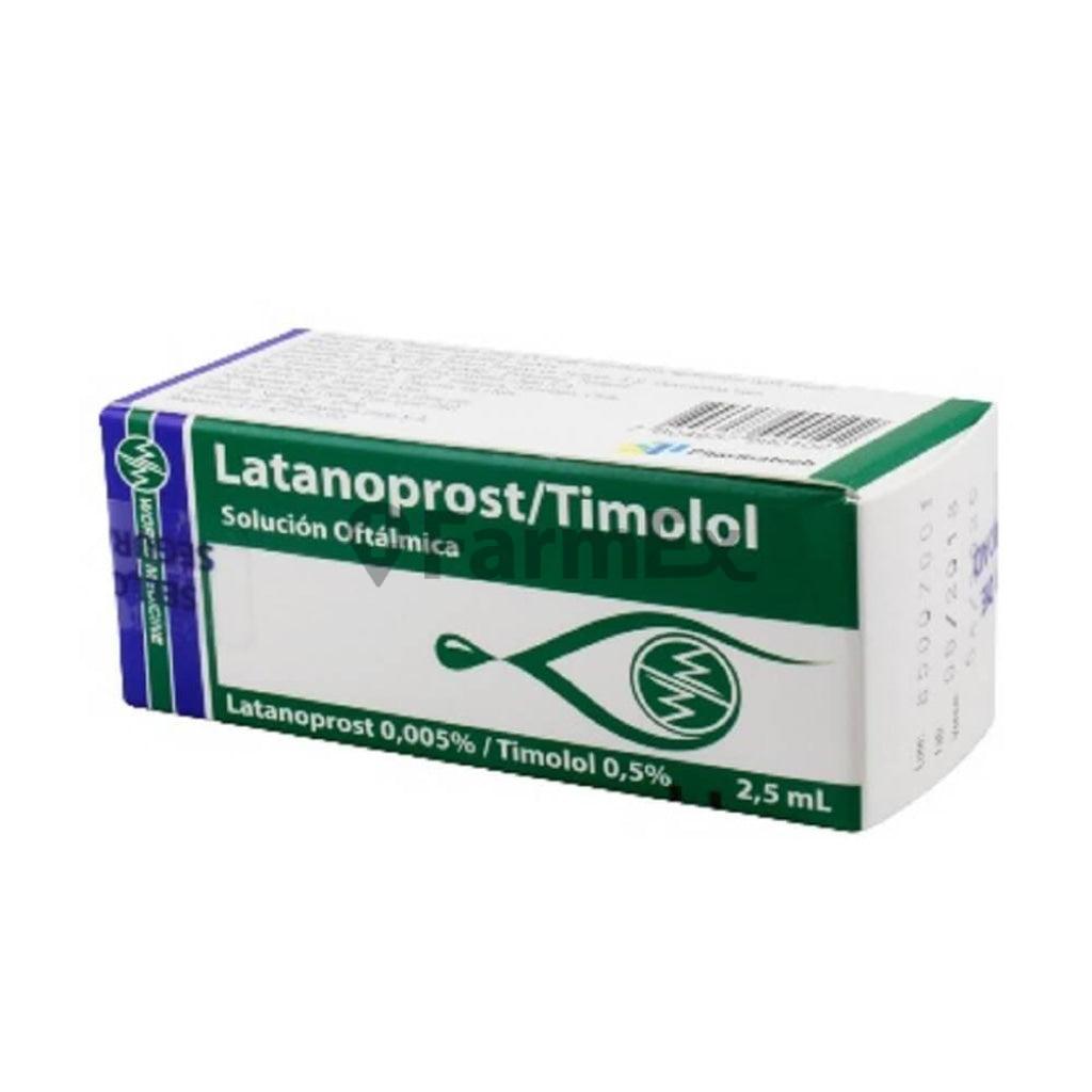 Latanoprost 0,005 % / Timolol 0,5 % Solución Oftálmica x 2,5 ml "Ley Cenabast" World Medicine 