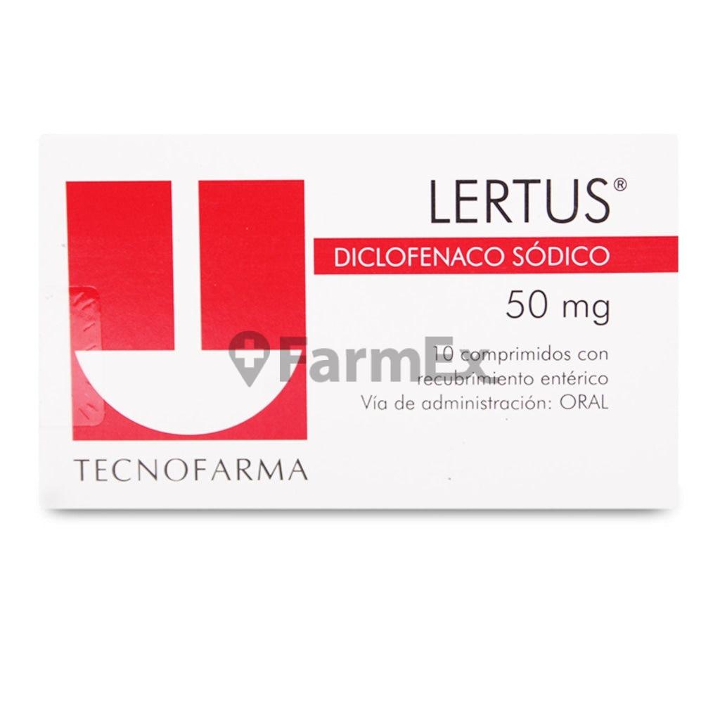 Lertus 50 mg x 10 comprimidos TECNOFARMA 