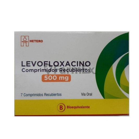 Levofloxacino 500 mg x 7 comprimidos HETERO 