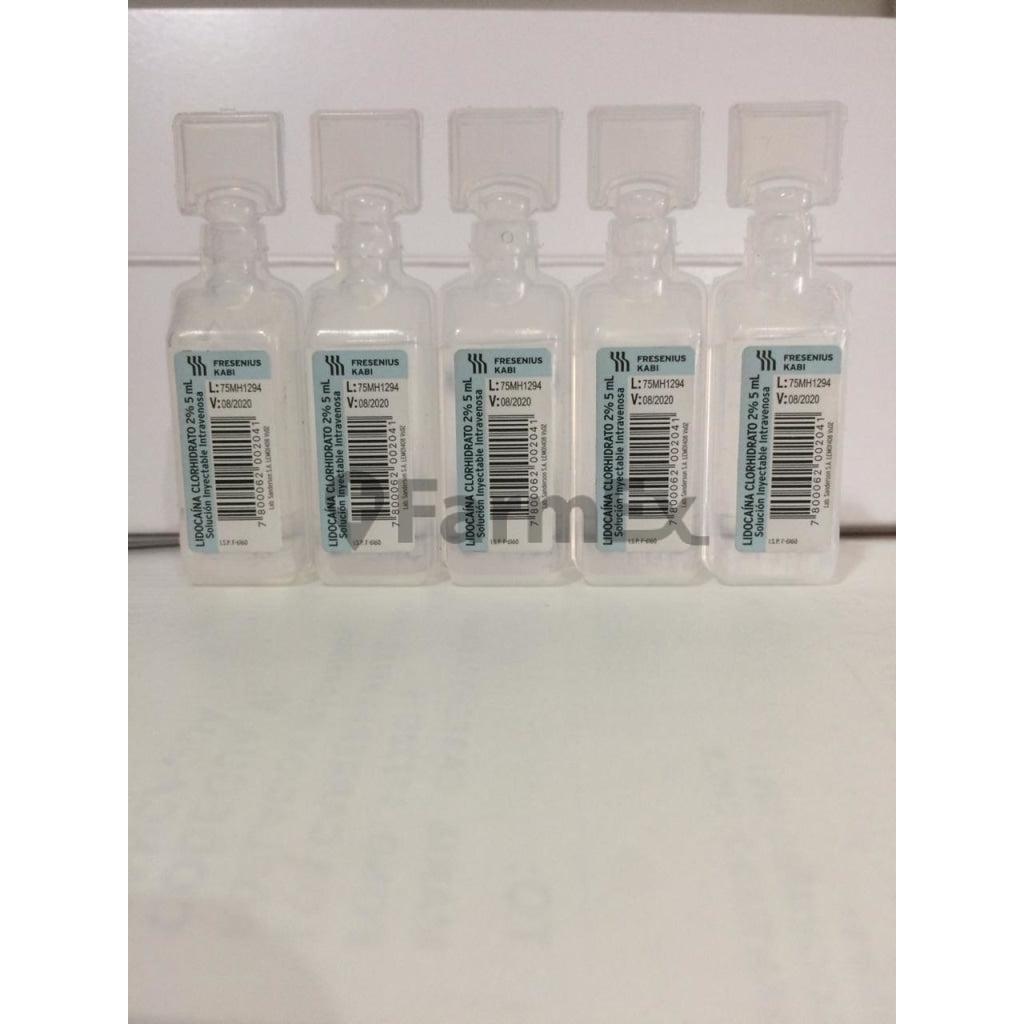 Lidocaina Clorhidrato 2 % x 5 ml SANDERSON 