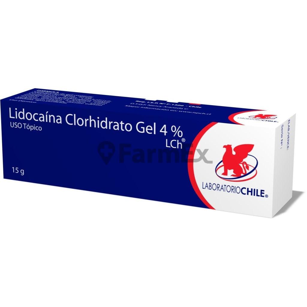 Lidocaína Clorhidrato Gel 4% x 15 g (Chile) LABORATORIO CHILE 