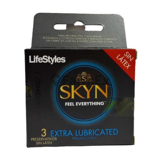 LifeStyles Skyn extra Lubricante x 3 unidades prater 
