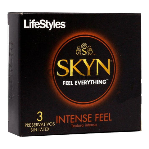 LifeStyles Skyn Intense Feel x 3 Preservativos Sin Latex.