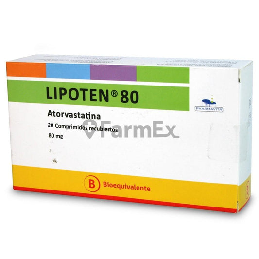 Lipoten 80 mg x 28 comprimidos Exeltis 