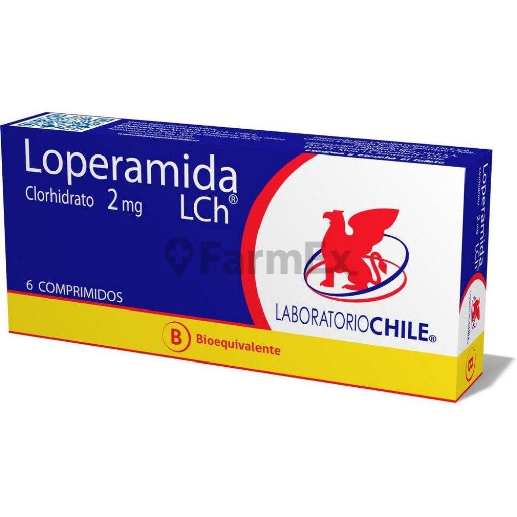 Loperamida 2 mg x 6 comprimidos LABORATORIO CHILE 