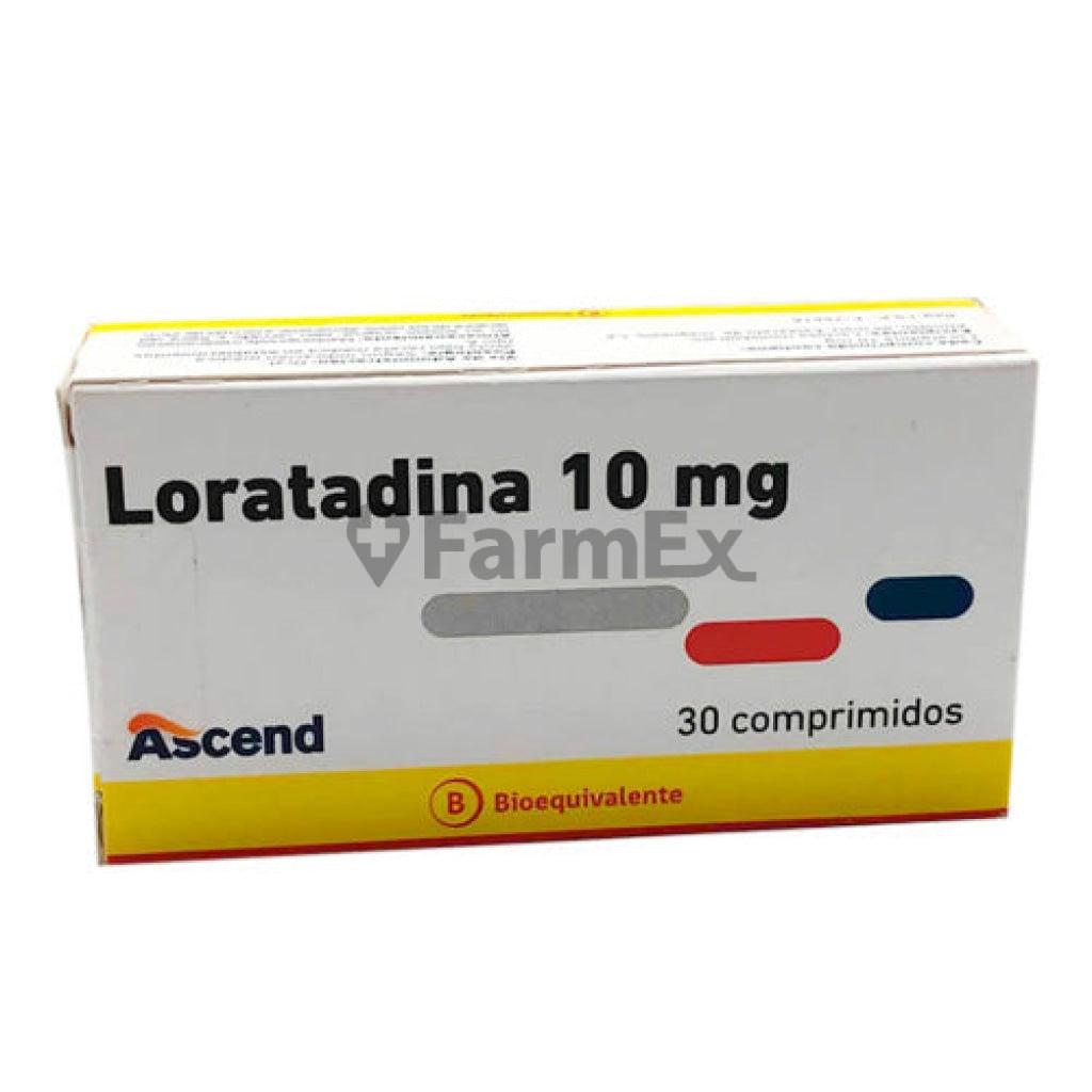 Loratadina 10 mg x 30 comprimidos ASCEND 