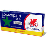 Lorazepam 2 mg x 30 comprimidos "Ley Cenabast" (Venta solo en sucursal)