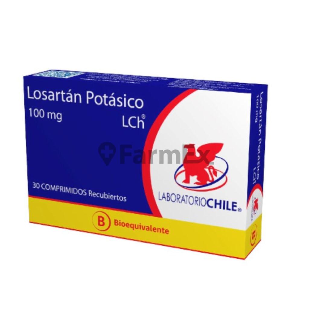 Losartan Potásico 100 mg x 30 comprimidos Recubiertos CHILE 