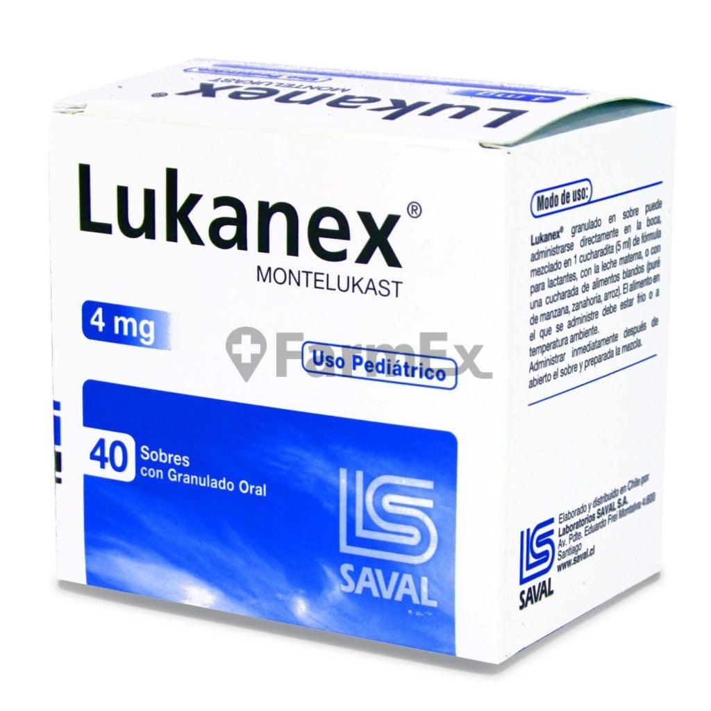 Lukanex 4 mg x 40 sobres LAB. SAVAL 