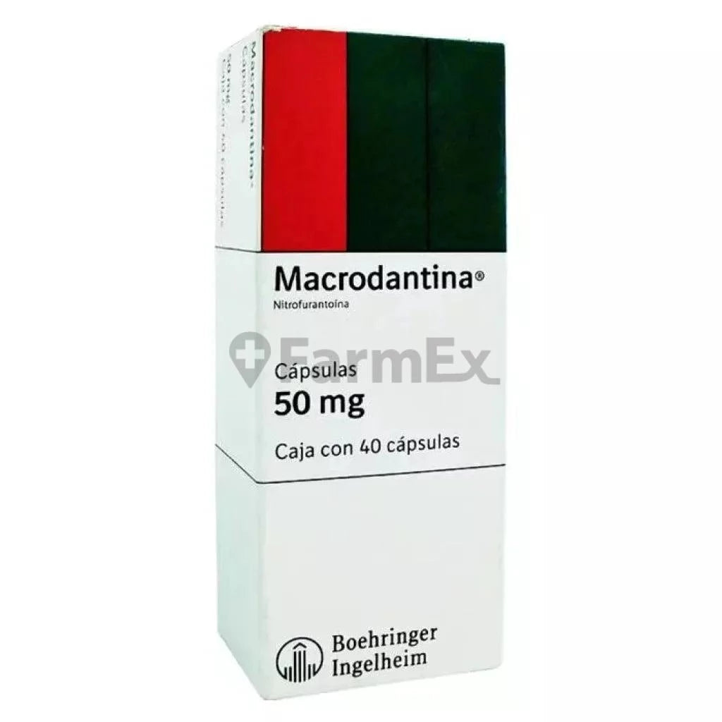 Macrodantina 50 mg x 40 cápsulas Boehringer Ingelhaim 
