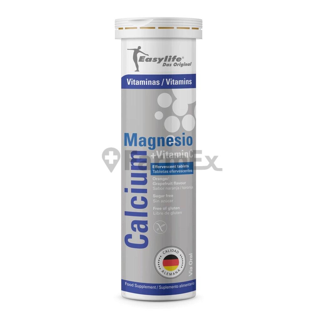 Magnesio + Vit. C + Calcio x 20 tabletas Easylife 