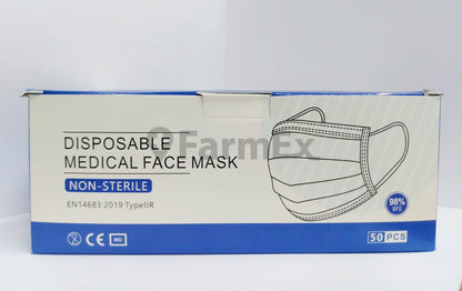 Mascarilla Desechable "Disposable Medical Face Mask" x 50 unidades Andes Valley 