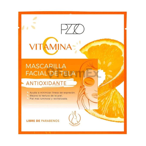 Mascarilla facial de tela "Vitamina C Antioxidante"