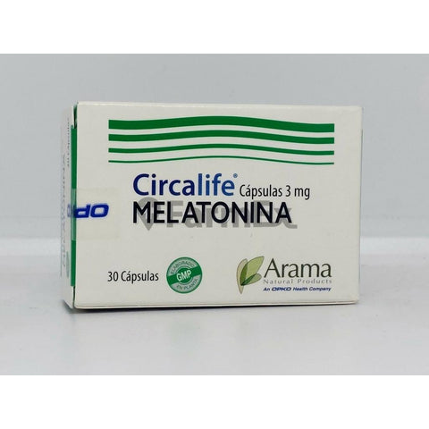 Melatonina Circalife 3 mg x 30 cápsulas