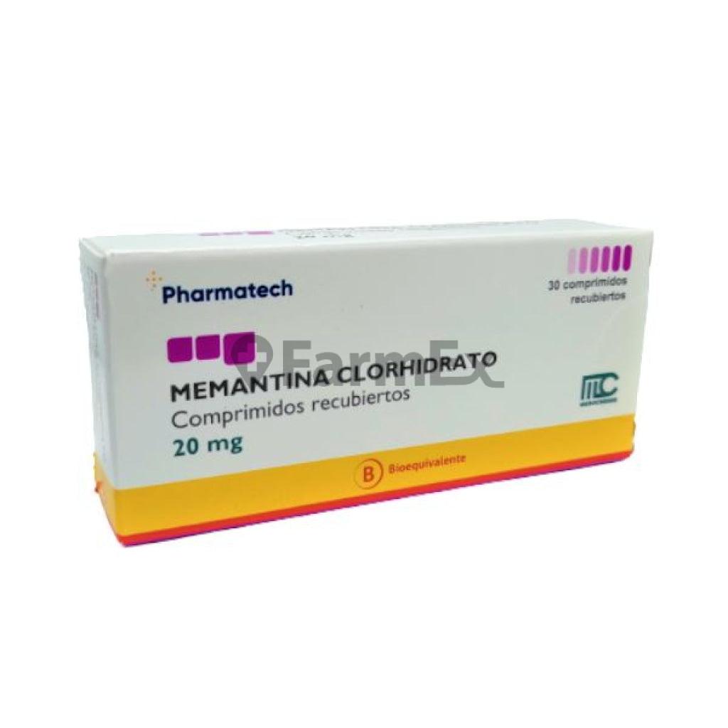 Memantina 20 mg x 30 comprimidos recubiertos PHARMATECH 