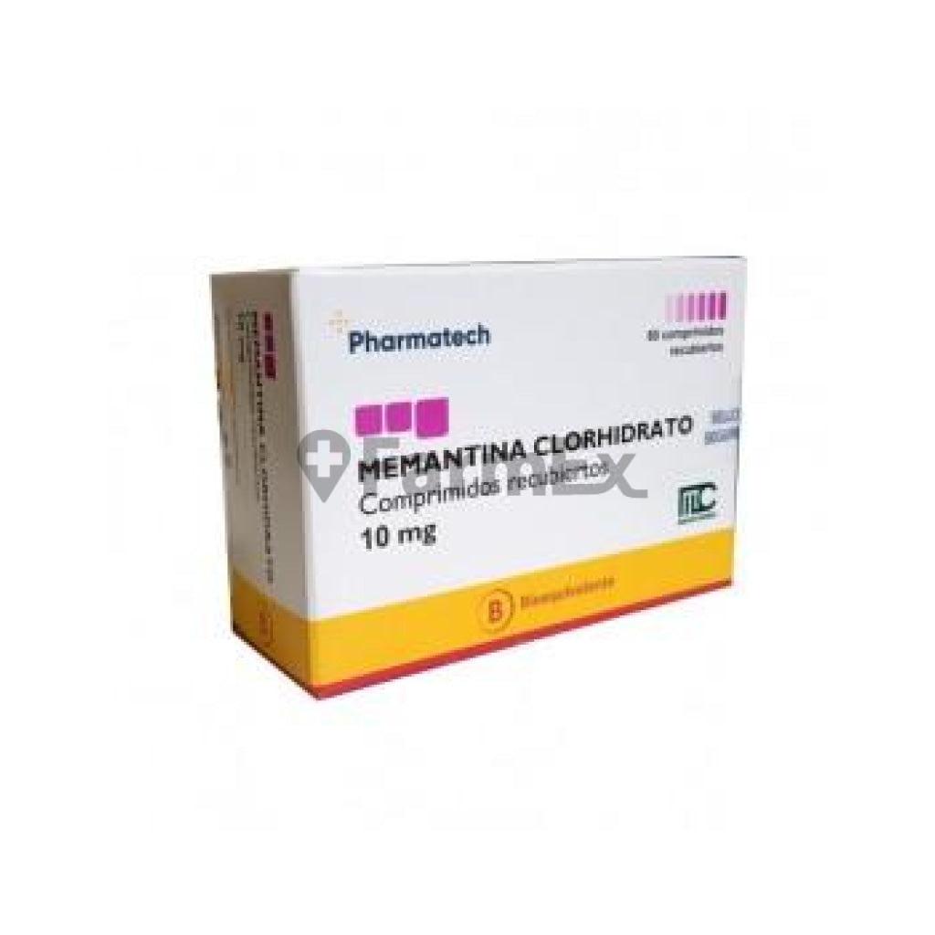 Memantina Clorhidrato 10 mg x 60 comprimidos PHARMATECH 