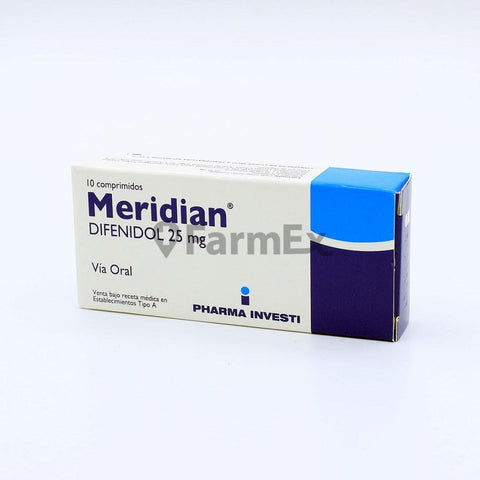 Meridian 25 mg x 10 comprimidos
