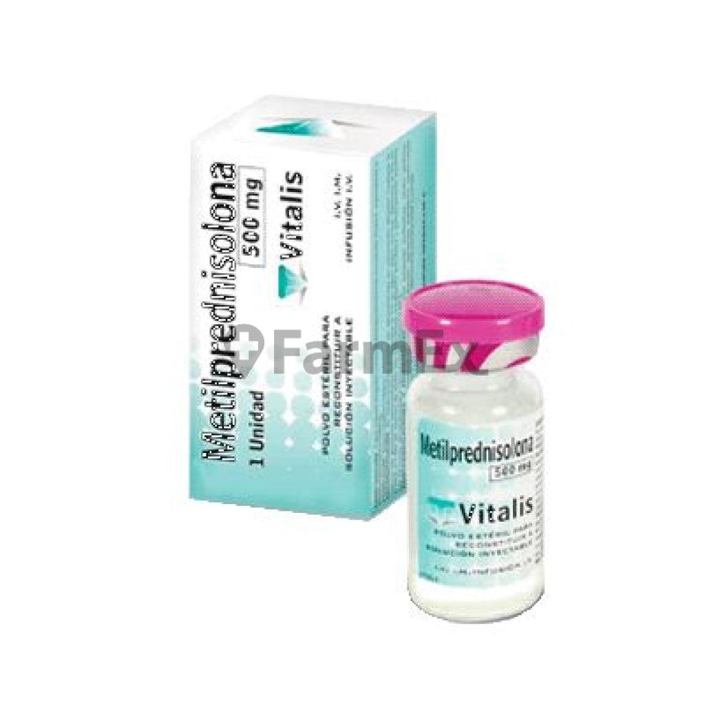 Metilprednisolona 500 mg x 1 frasco Ampolla "Ley Cenabast" vitalis 