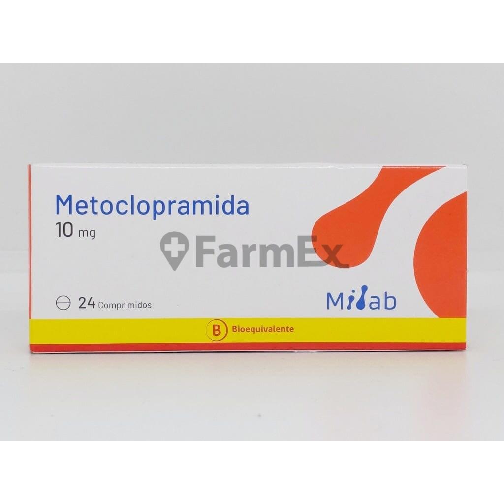 Metoclopramida 10 mg x 24 comprimidos MINTLAB 