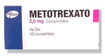 Metotrexato 2,5 mg x 100 comprimidos "Ley Cenabast" PFIZER 