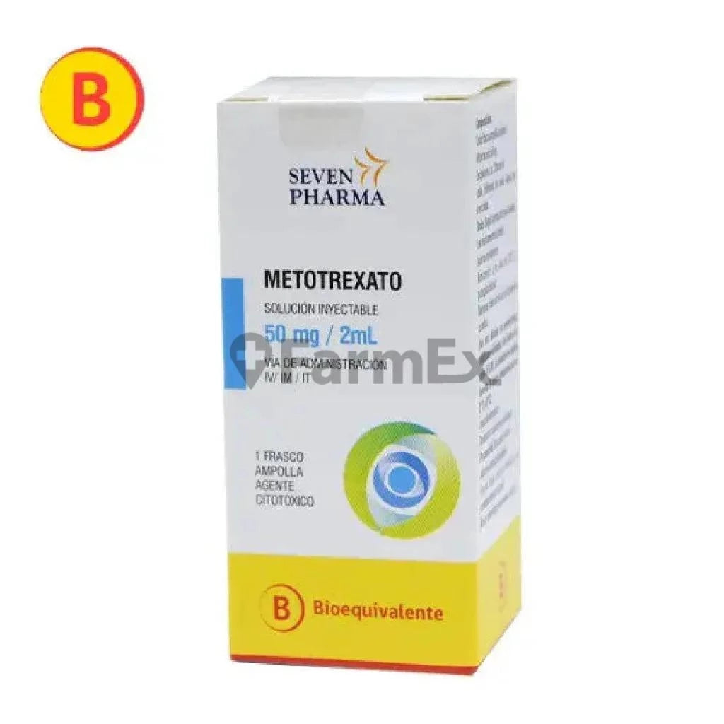 Metotrexato Sol. Iny. 50 mg / 2 ml x 1 frasco ampolla "Ley Cenabast" Seven Pharma 
