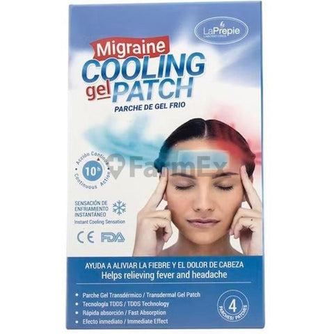 Migraine Parche de gel frio x 4 unidades