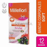 Millefiori Bandas Depilatorias Soft "Corporales Acaí y Goji" x 12 unidades