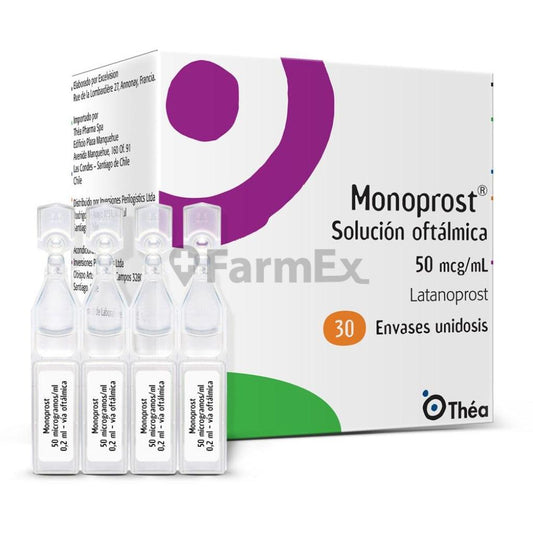 Monoprost Sol. Oft. 50 mcg / ml x 30 unidosis LAB. THEA 