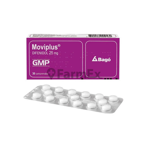 Moviplus 25 mg x 30 comprimidos