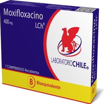 Moxifloxacino 400 mg x 10 comprimidos LABORATORIO CHILE 