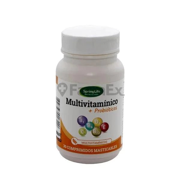 Multivitamínico + Probióticos x 30 comprimidos SpringLife 