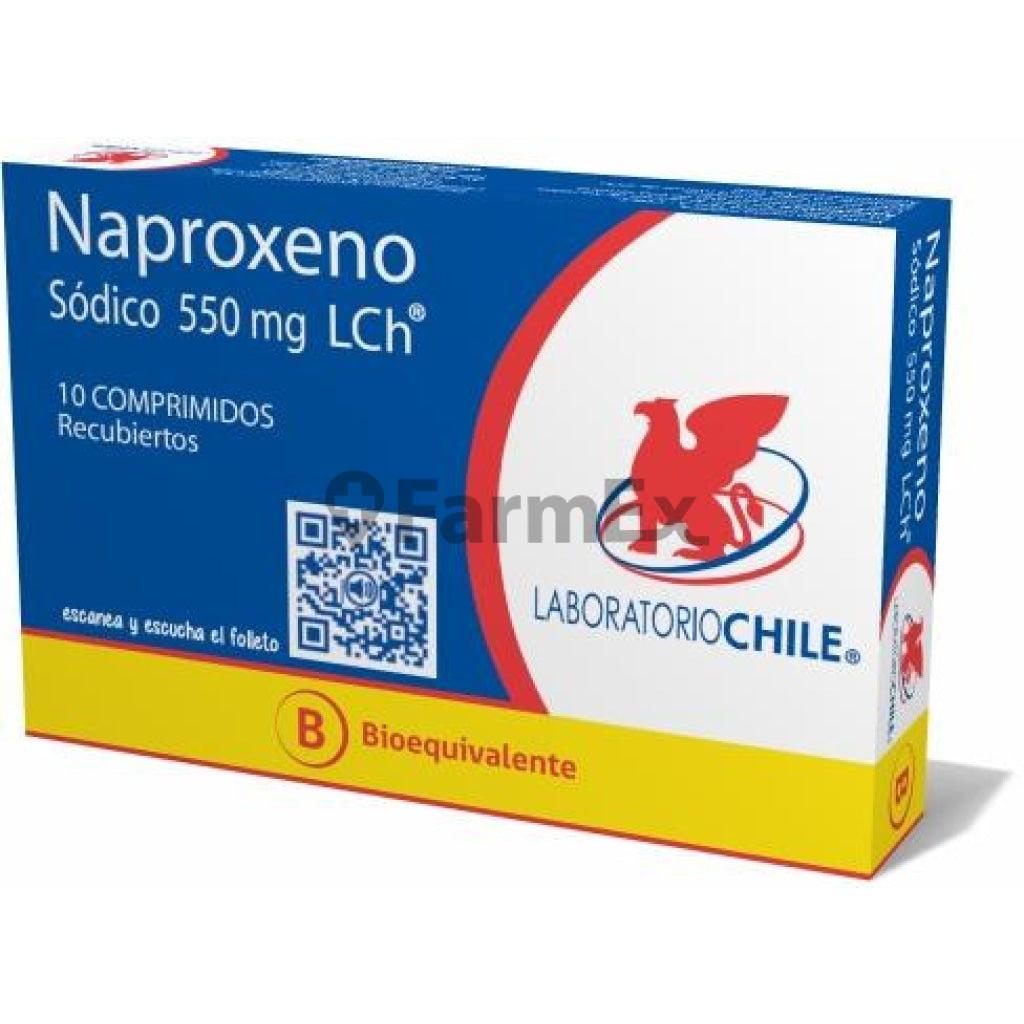 Naproxeno 550 mg. x 10 comprimidos recubiertos LABORATORIO CHILE 