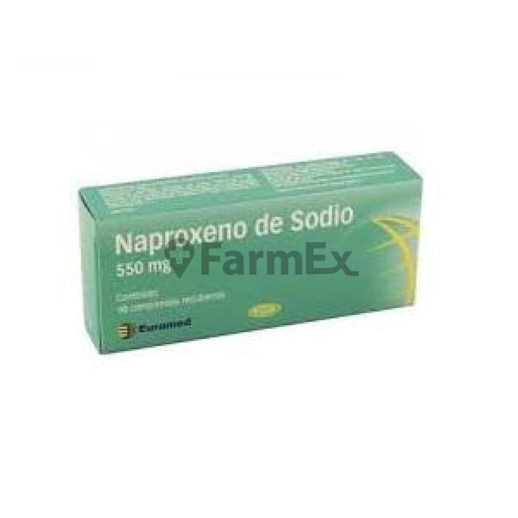 Naproxeno Sodico de 550 mg. x 10 Comprimidos Recubiertos EUROFARMA 