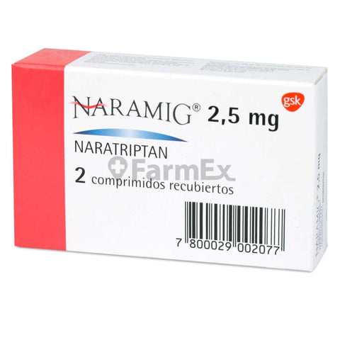 Naramig 2,5 mg x 2 comprimidos