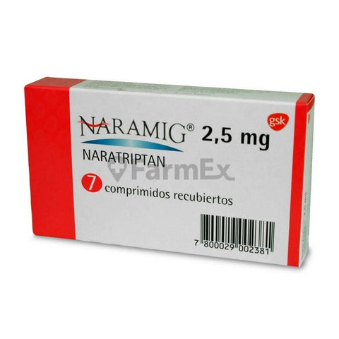 Naramig Naratriptán 2,5 mg x 7 comprimidos