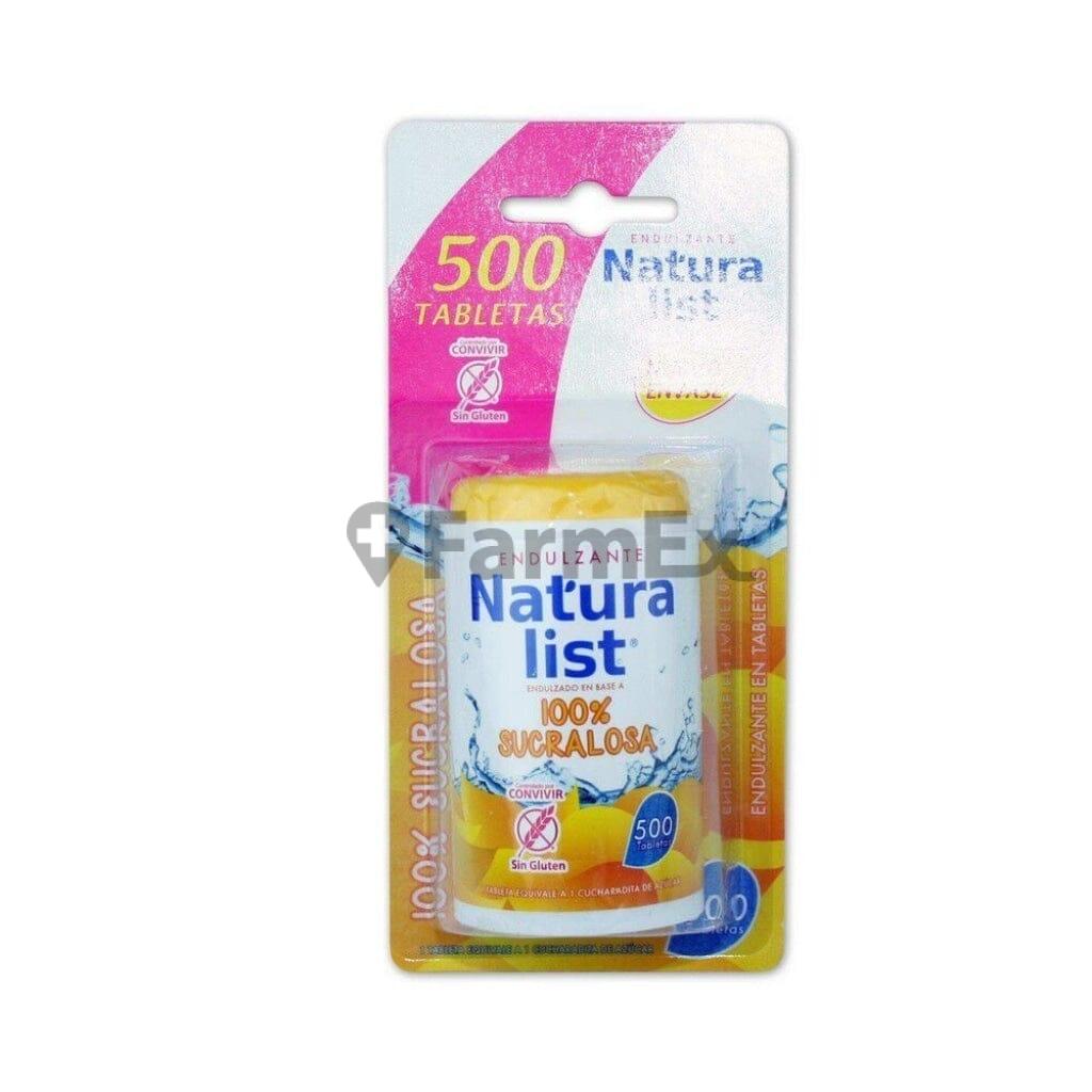 Natura list Sucralosa x 500 tabletas PRATER 