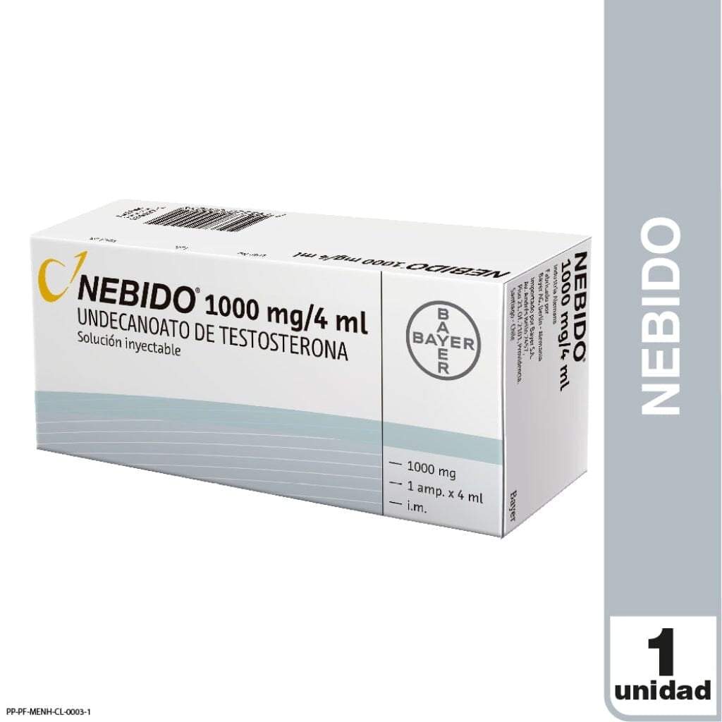 Nebido 1000 mg / 4 mL Solución Inyectable x 1 Ampolla 