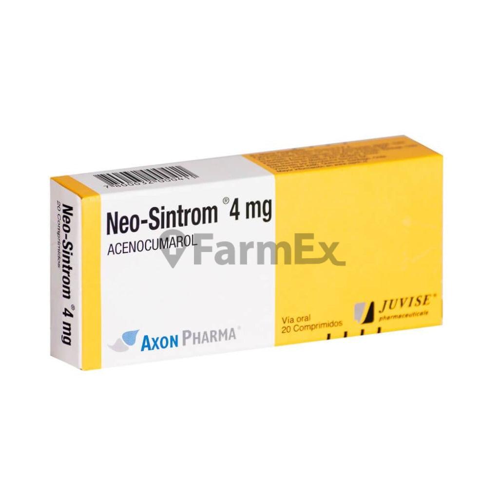 Neo-sintrom 4 mg. x 20 Comprimidos NOVARTIS 