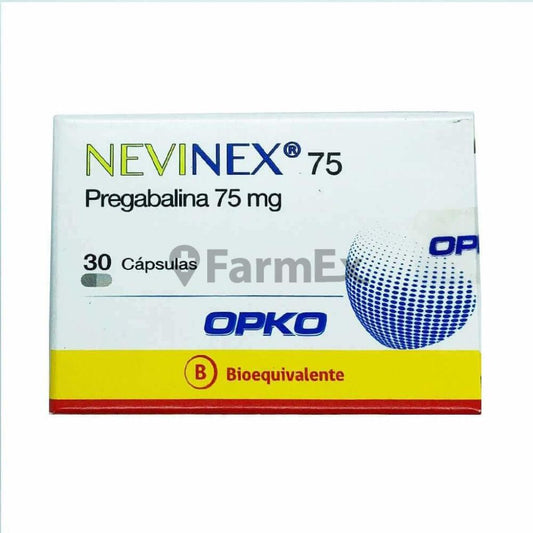 Nevinex 75 mg x 30 capsulas OPKO 