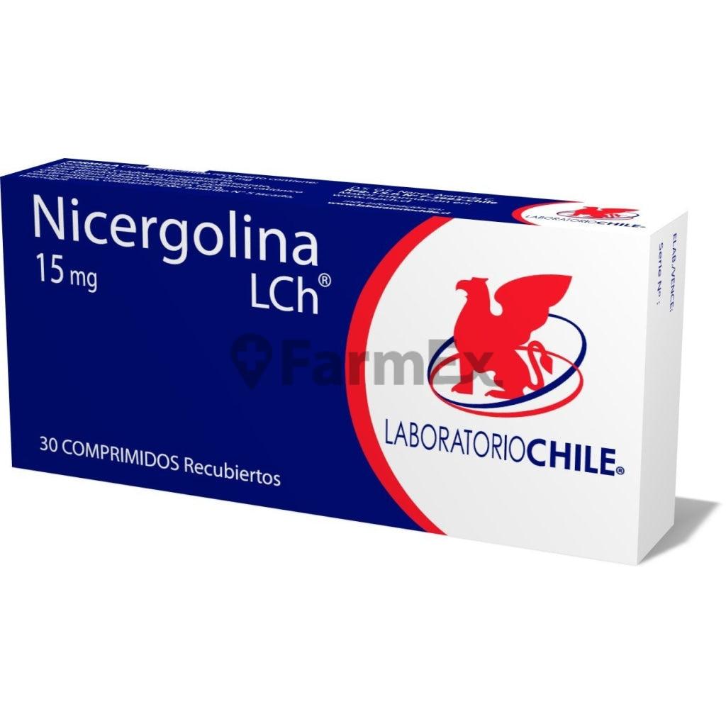 Nicergolina 15 mg x 30 comprimidos LAB. CHILE 